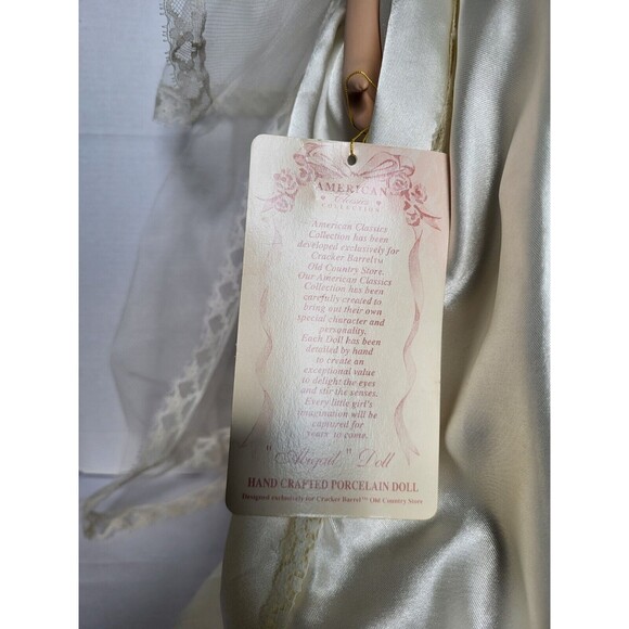 Cracker Barrel American Classic Collection Porcelain Bride Doll Abigail 22” - Picture 7 of 16